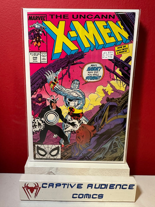 Uncanny X-Men, Vol. 1 #248 - 1st Jim Lee Art on Title - VF+