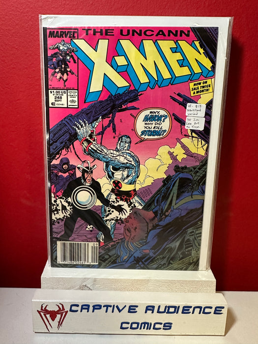 Uncanny X-Men, Vol. 1 #248 - 1st Jim Lee Art on Title - Newsstand Variant - VF-