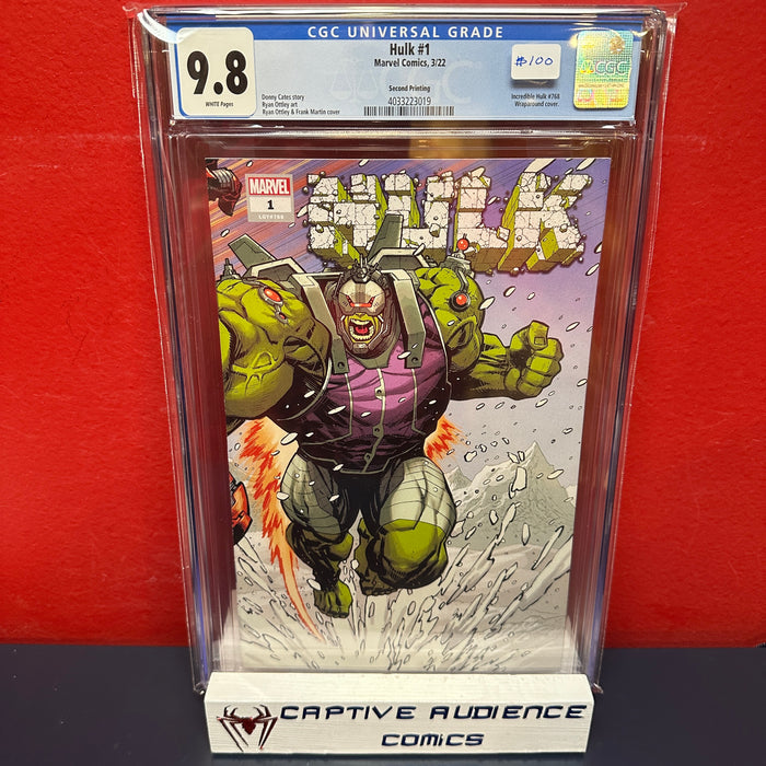 Hulk, Vol. 3 #1 - 2nd Printing Ryan Ottley Variant - CGC 9.8