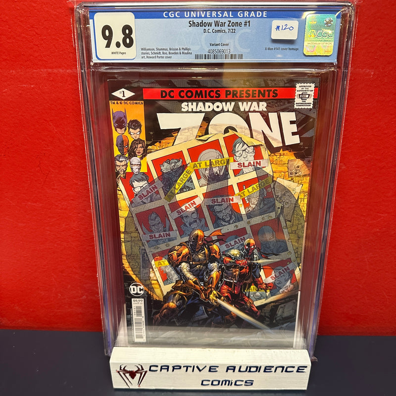 Shadow War Zone #1 - Howard Porter X-Men Homage Variant - CGC 9.8