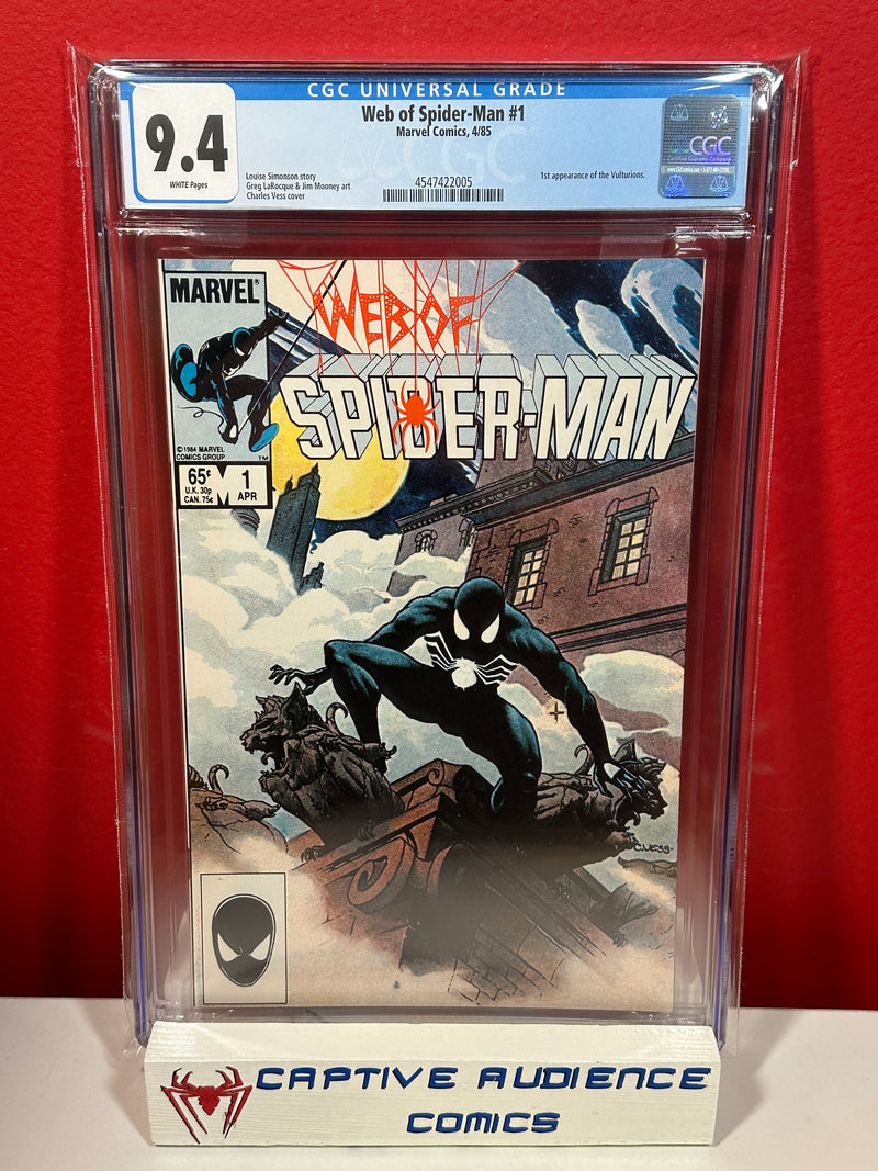 Web of Spider-Man, Vol. 1 #1 - 1st Vulturions - CGC 9.4