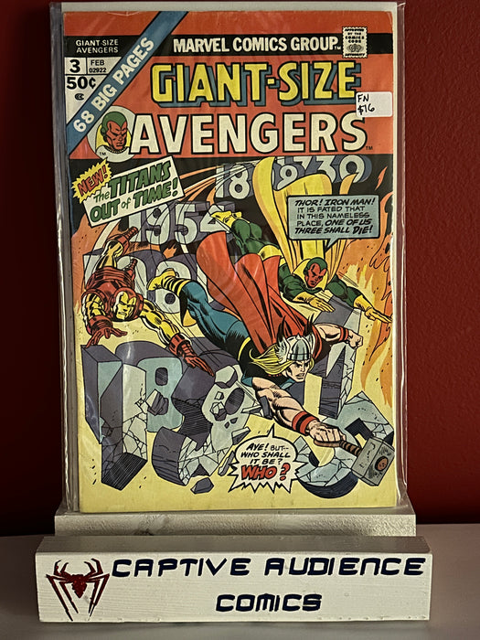 Giant-Size Avengers, Vol. 1 #3 - FN