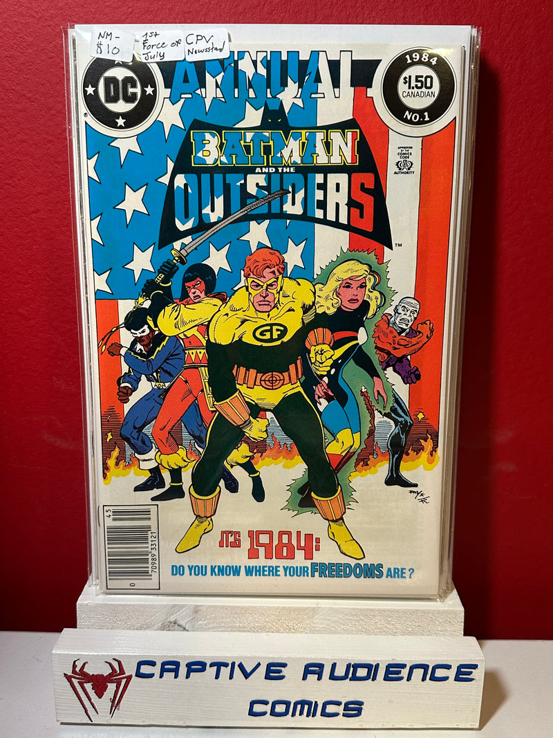 Batman and the Outsiders, Vol. 1 Annual #1 - 1st Force of July - CPV Newsstand - NM-