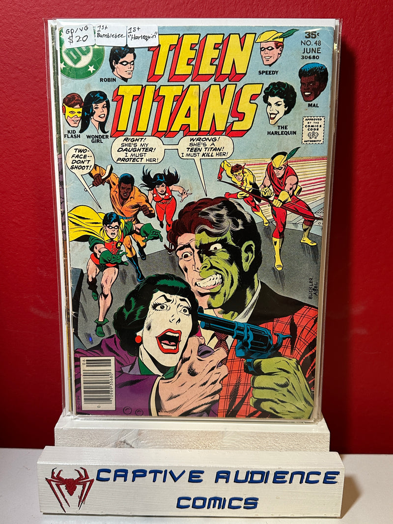 Teen Titans, Vol. 1 #48 - 1st Bumblebee - 1st Harlequin - GD/VG