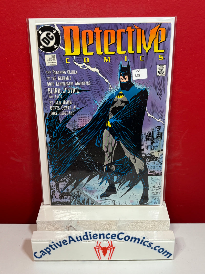Detective Comics, Vol. 1 #600 - VF