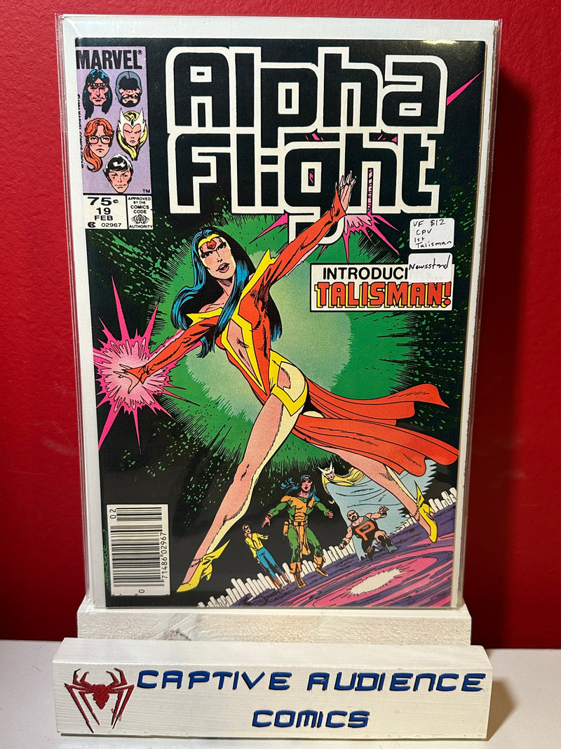 Alpha Flight, Vol. 1 #19 - 1st Talisman Newsstand - VF