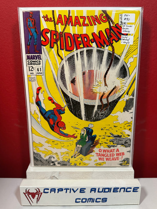 Amazing Spider-Man, The Vol. 1 #61 - 1st Cover Gwen Stacy Cover - Detached 1 Staple - FN-