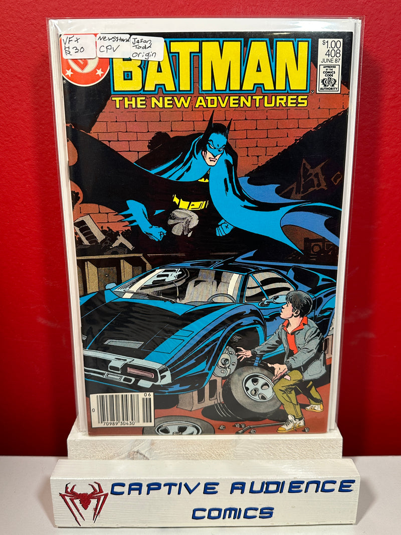 Batman, Vol. 1 #408 - Newsstand CPV - Jason Todd Origin - VF+
