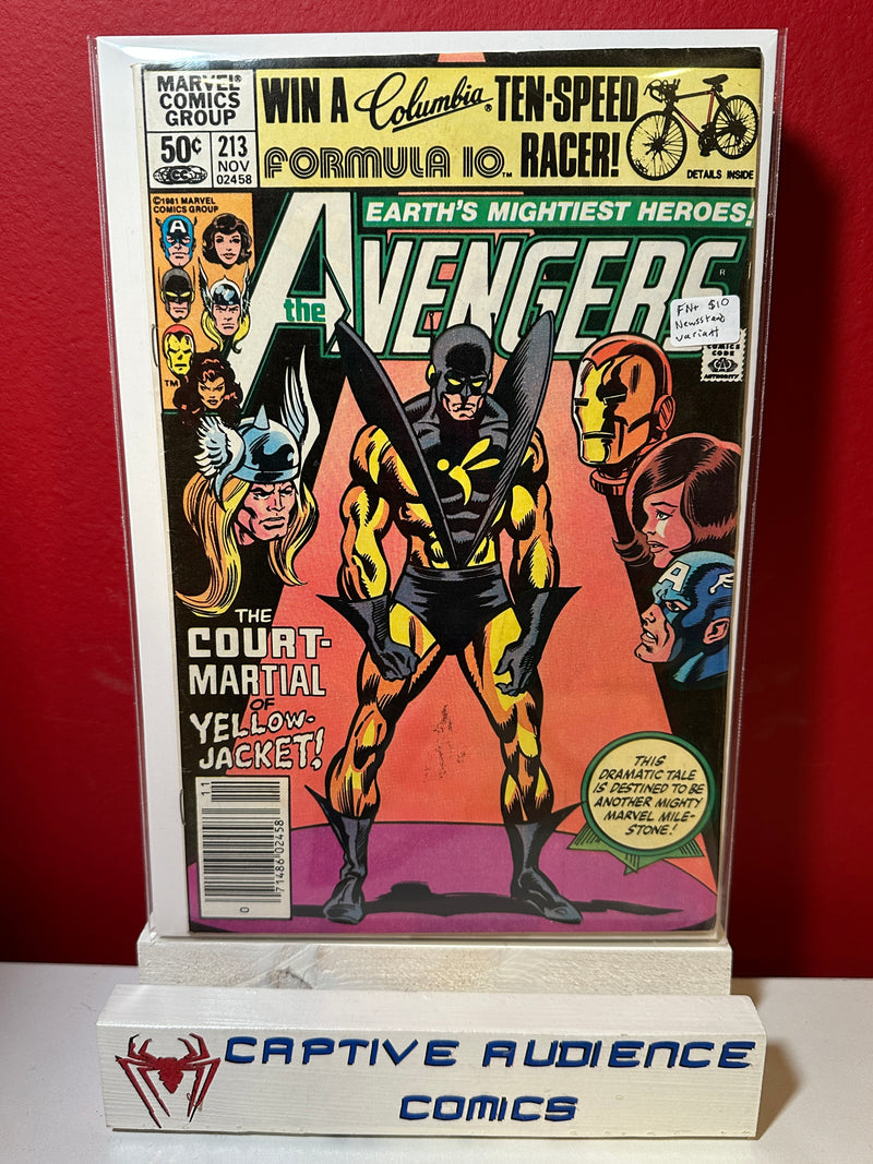 Avengers, The Vol. 1 #213 - Newsstand Variant - FN+