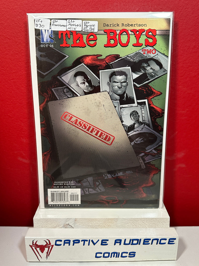 Boys, The #2 - 1st Franchman - 1st Mothers Milk - 1st Female of the Species - VF+
