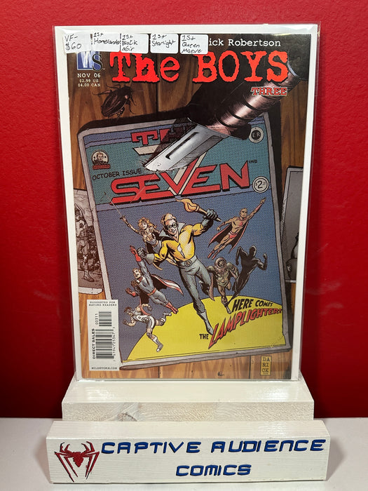 Boys, The #3 - 1st Homelander - 1st Black Noir - 1st Starlight - 1st Queen Maeve - VF-