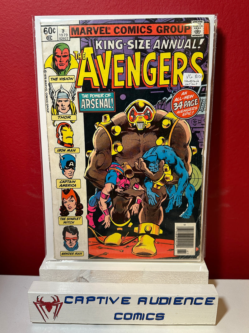 Avengers, The Vol. 1 Annual #9 - Newsstand Variant - VG