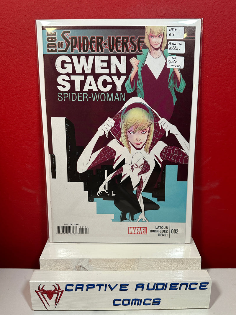Edge of Spider-Verse, Vol. 1 #2 - Facsimile Edition - 1st Spider-Gwen - NM+