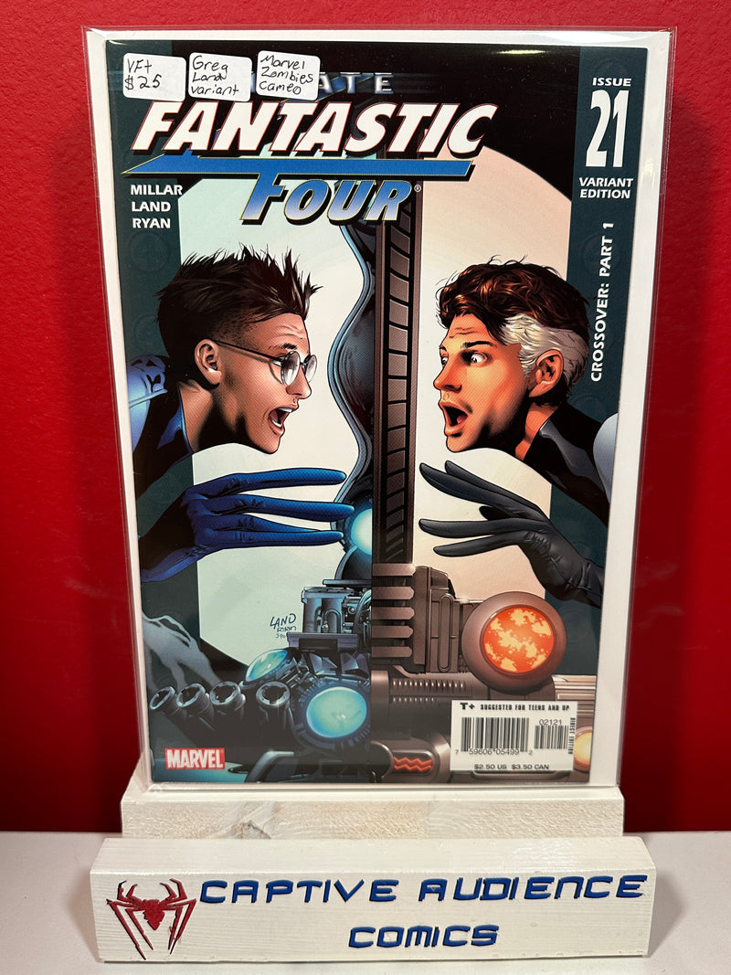 Ultimate Fantastic Four #21 - Greg Land Variant - Marvel Zombies Cameo - VF+