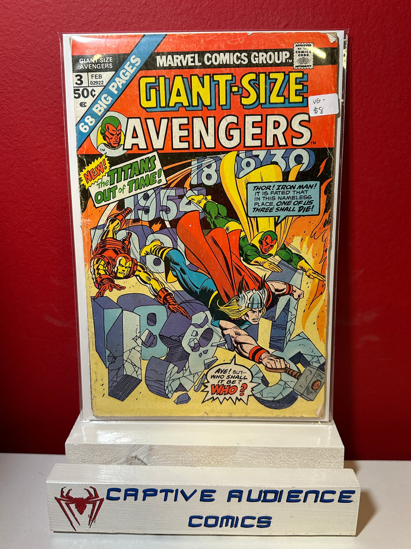 Giant-Size Avengers, Vol. 1 #3 - VG-