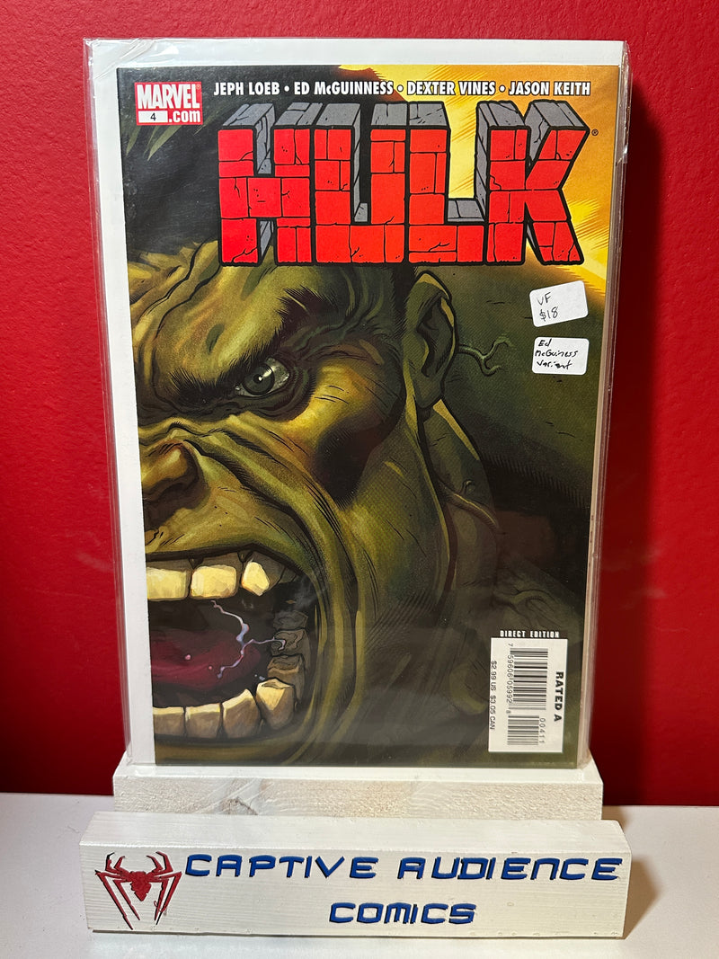 Hulk, Vol. 1 #4 - ED Mcguiness Variant - VF