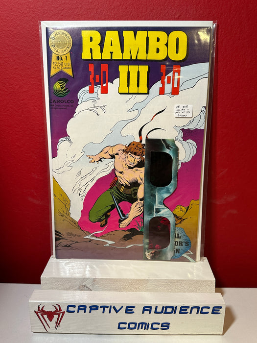 Rambo III #1 - Includes a Pair of 3D Glasses - VF