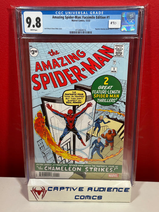 Amazing Spider-Man, The Vol. 1 #1 -Facsimile Edition - CGC 9.8