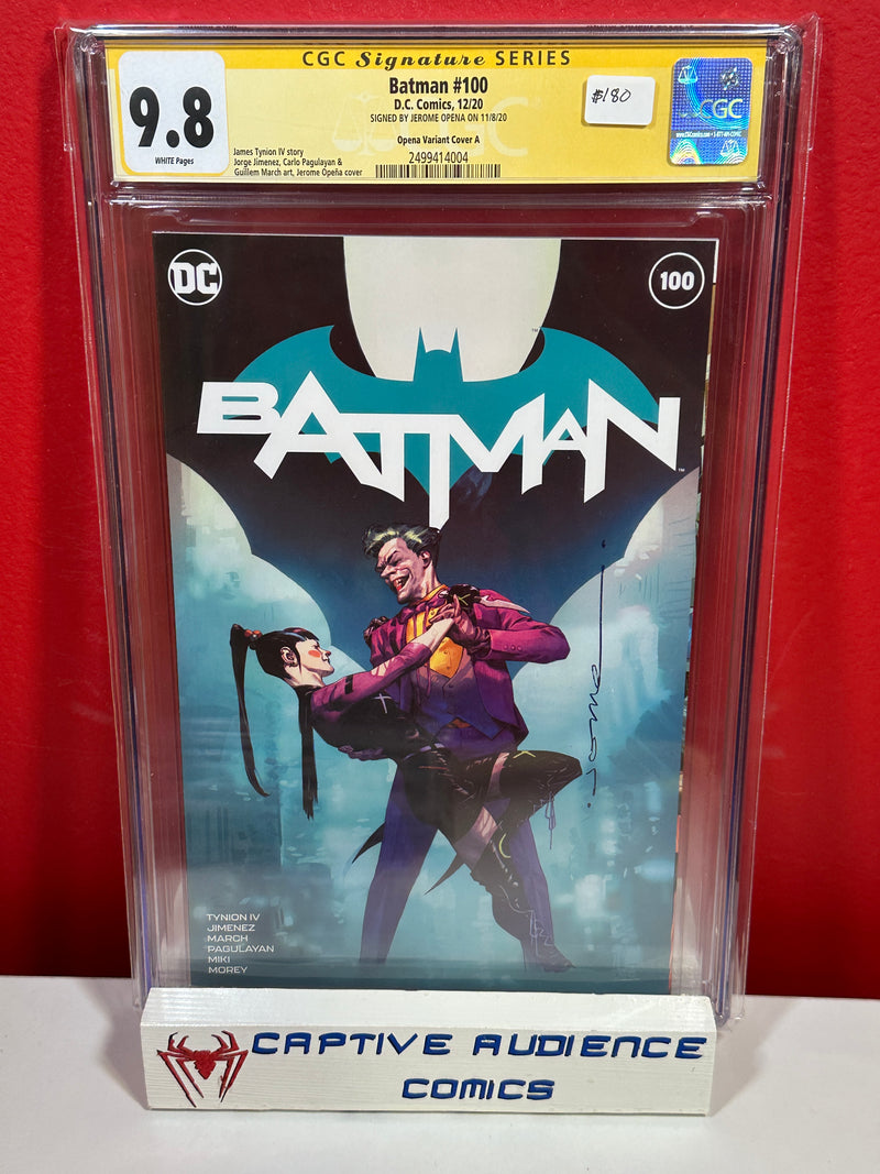 Batman, Vol. 3 #100 - Opena - Signed Jerome Opena - CGC 9.8