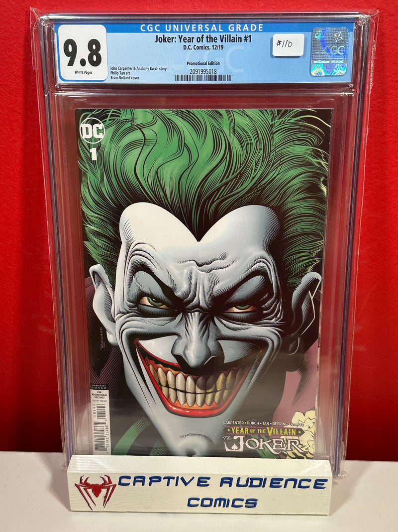 Joker: Year of the Villain #1 - Promotional Edition - CGC 9.8