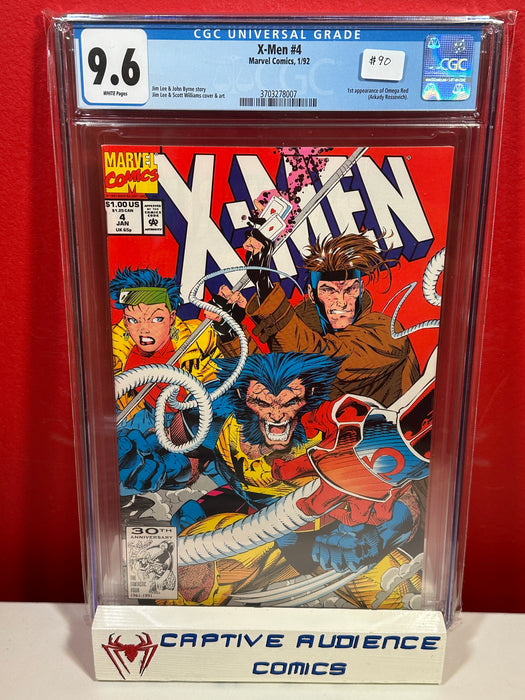 X-Men, Vol. 1 #4 - 1st Appearance of Omega Red - CGC 9.6
