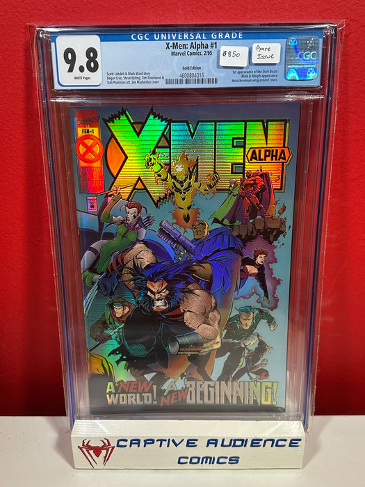 X-Men: Alpha #1 - 1st Dark Beast - Gold Edition - Rare Issue - CGC 9.8