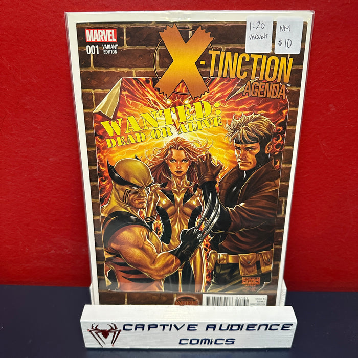 X-Tinction Agenda #1 - 1:20 Variant - NM