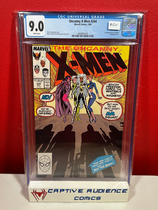 Uncanny X-Men, Vol. 1 #244 - 1st Appearance of Jubilee - CGC 9.0