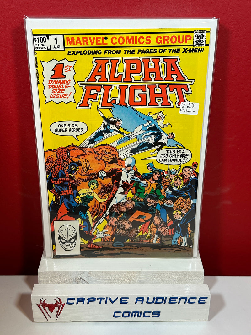 Alpha Flight, Vol. 1 #1 - 1st Puck - 1st Marrina - FN