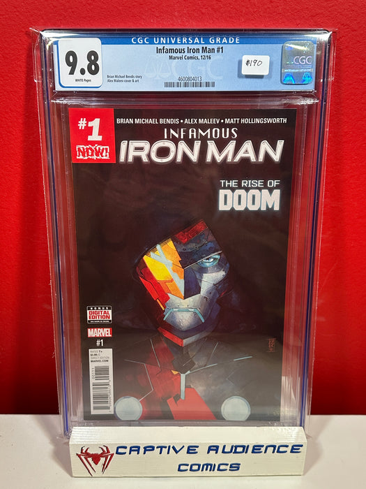Infamous Iron Man #1 - Doctor Doom Becomes Iron Man - CGC 9.8