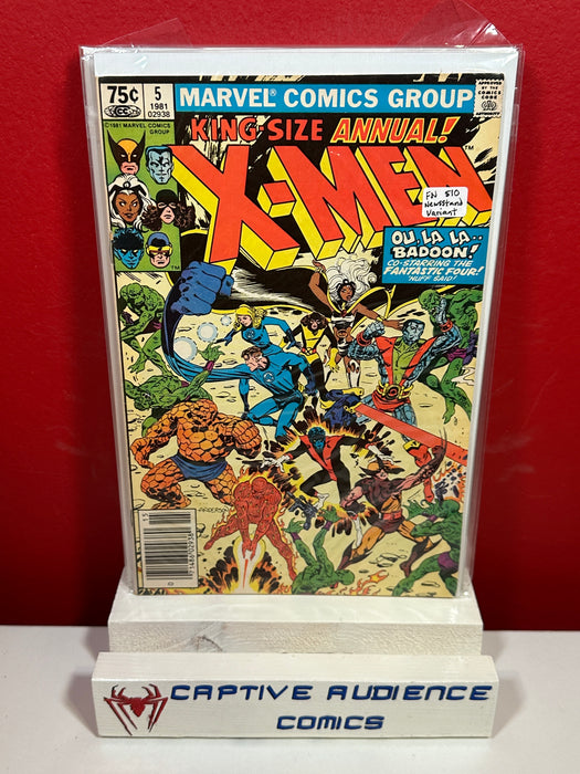 Uncanny X-Men, The Vol. 1 Annual #5 - Newsstand Variant - FN