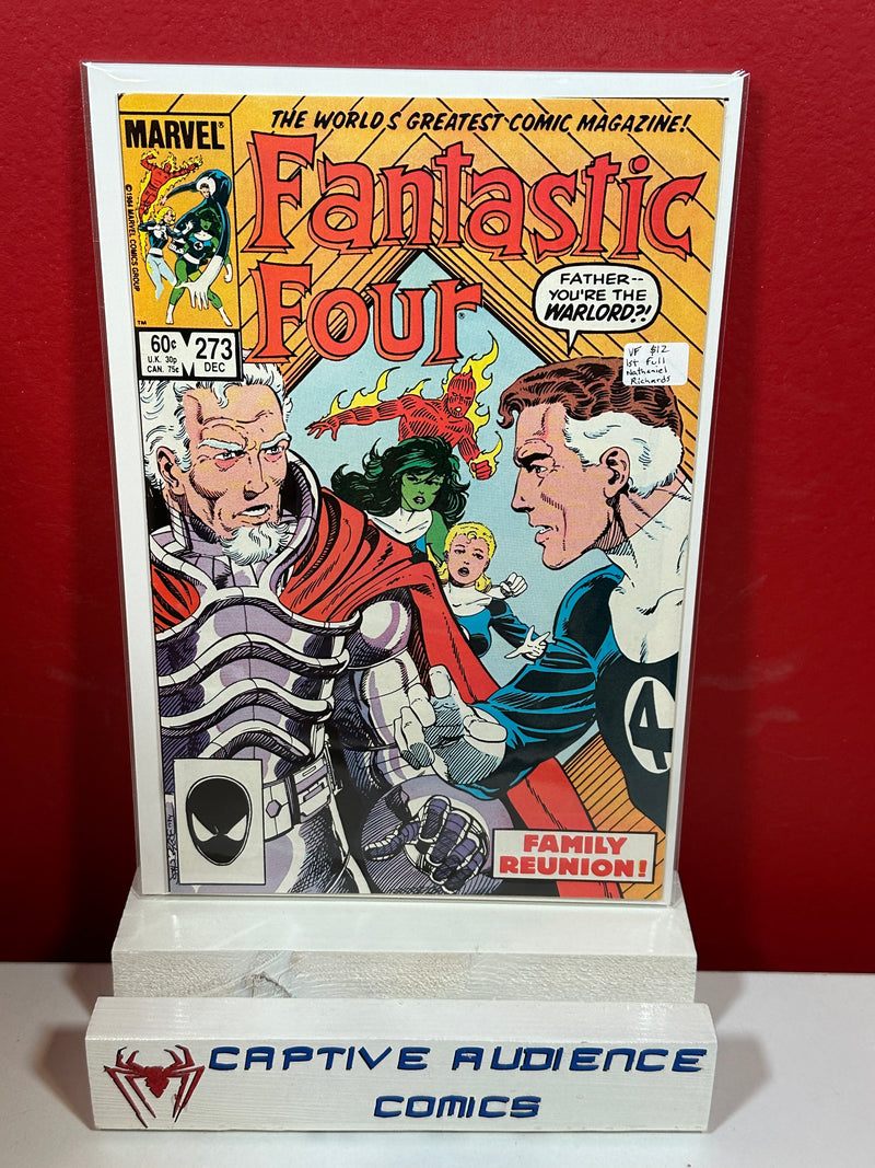 Fantastic Four, Vol. 1 #273 - 1st Full Nathaniel Richards - VF