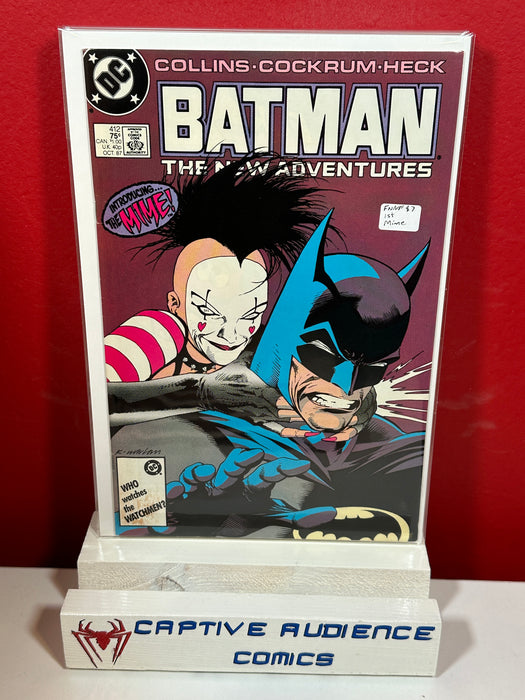 Batman, Vol. 1 #412 - 1st Mime - FN/VF