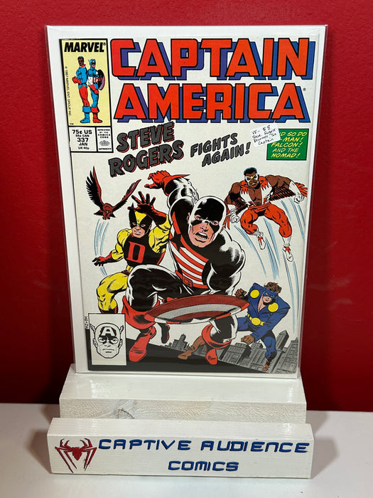 Captain America, Vol. 1 #337 - Steve Rogers becomes The Captain - VF-