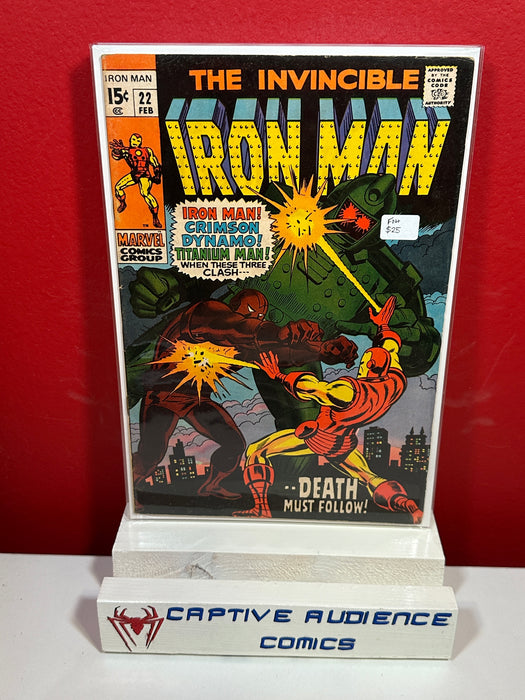 Iron Man, Vol. 1 #22 - FN+