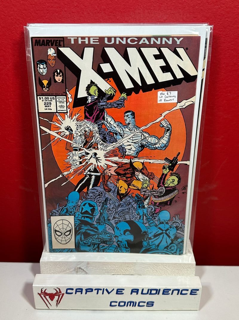 Uncanny X-Men, Vol. 1 #229 - 1st Gateway - 1st Reavers - FN