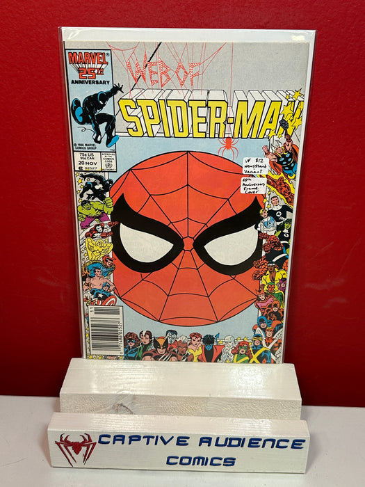 Web of Spider-Man, Vol. 1 #20 - Newsstand Variant - 25th Anniversary Frame Cover - VF
