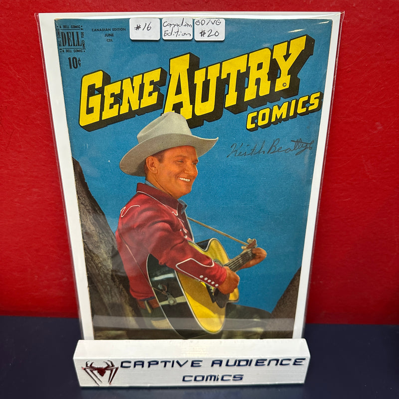 Gene Autry Comic Vol. 2 #15 - Canadian Edition - GD/VG