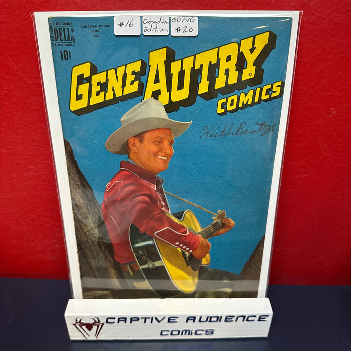 Gene Autry Comic Vol. 2 #15 - Canadian Edition - GD/VG