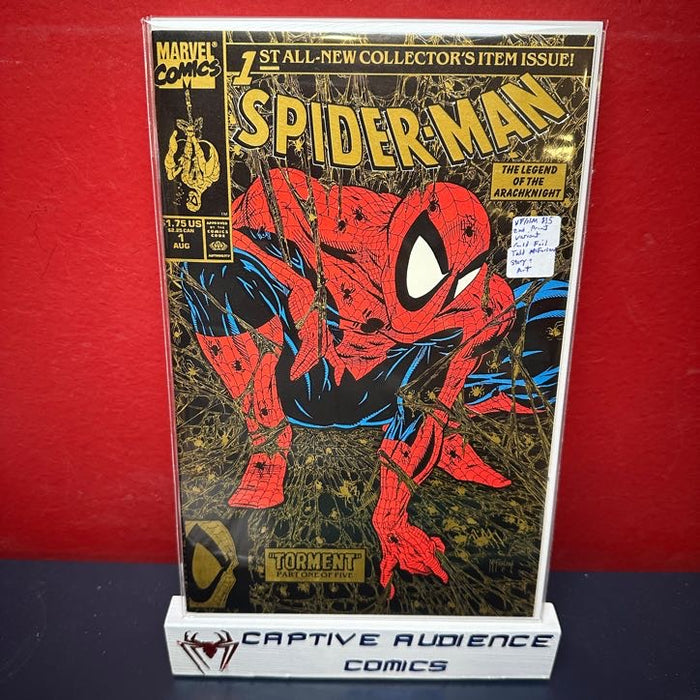 Spider-Man, Vol. 1 #1 - Todd Mc Fartime Story and Art - 2nd Print Variant Gold Foil - VF/NM