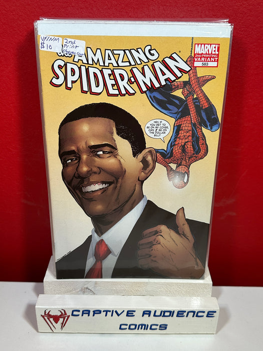 Amazing Spider-Man, The Vol. 2 #583 - 2nd Print Obama Cover - VF/NM
