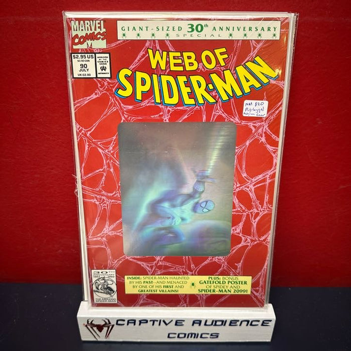 Web of Spider-Man, Vol. 1 #90 - Polybagged Hologram Cover - NM