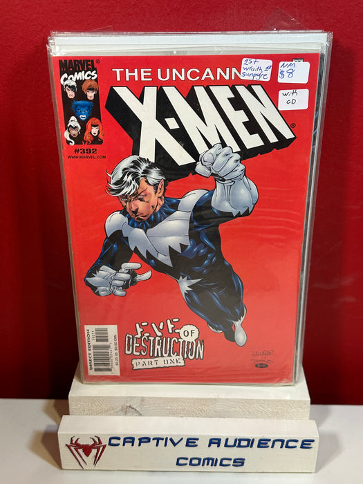 Uncanny X-Men, Vol. 1 #392 - 1st Wraith - 1st Sunpyre w/ CD - NM