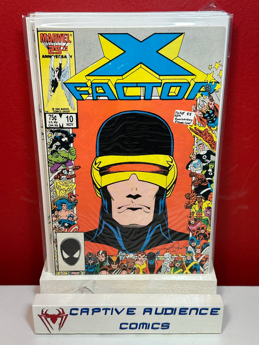 X-Factor, Vol. 1 #10 - 25th Anniversary Frame Cover - FN/VF