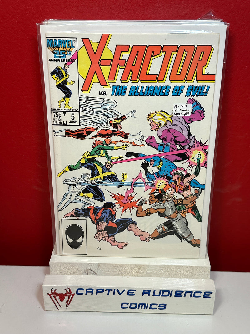 X-Factor, Vol. 1 #5 - 1st Cameo Apocalypse - VF-