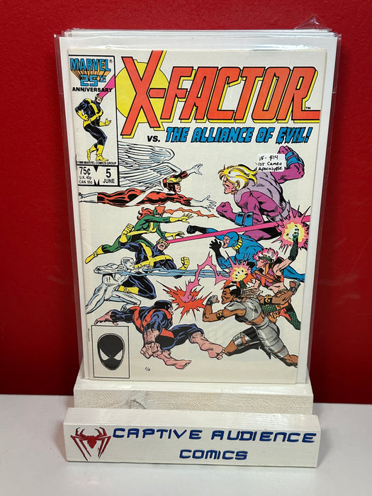 X-Factor, Vol. 1 #5 - 1st Cameo Apocalypse - VF-