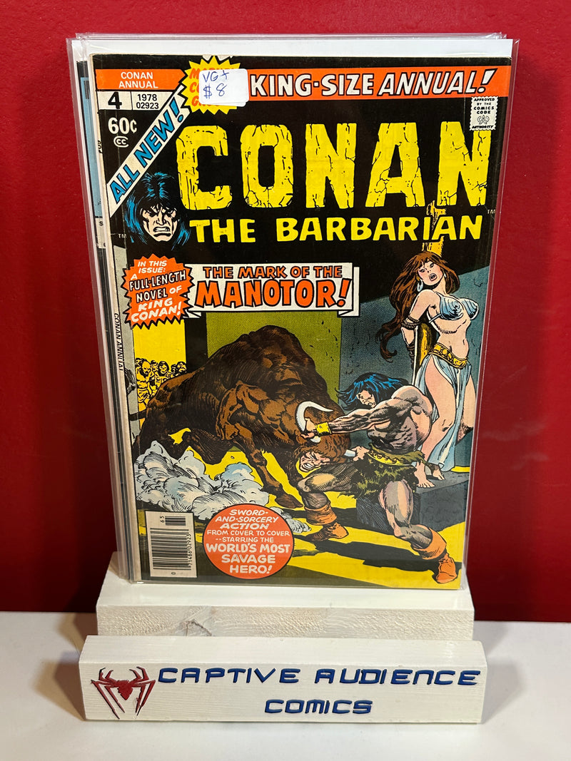 Conan the Barbarian Annual #4 - VG+