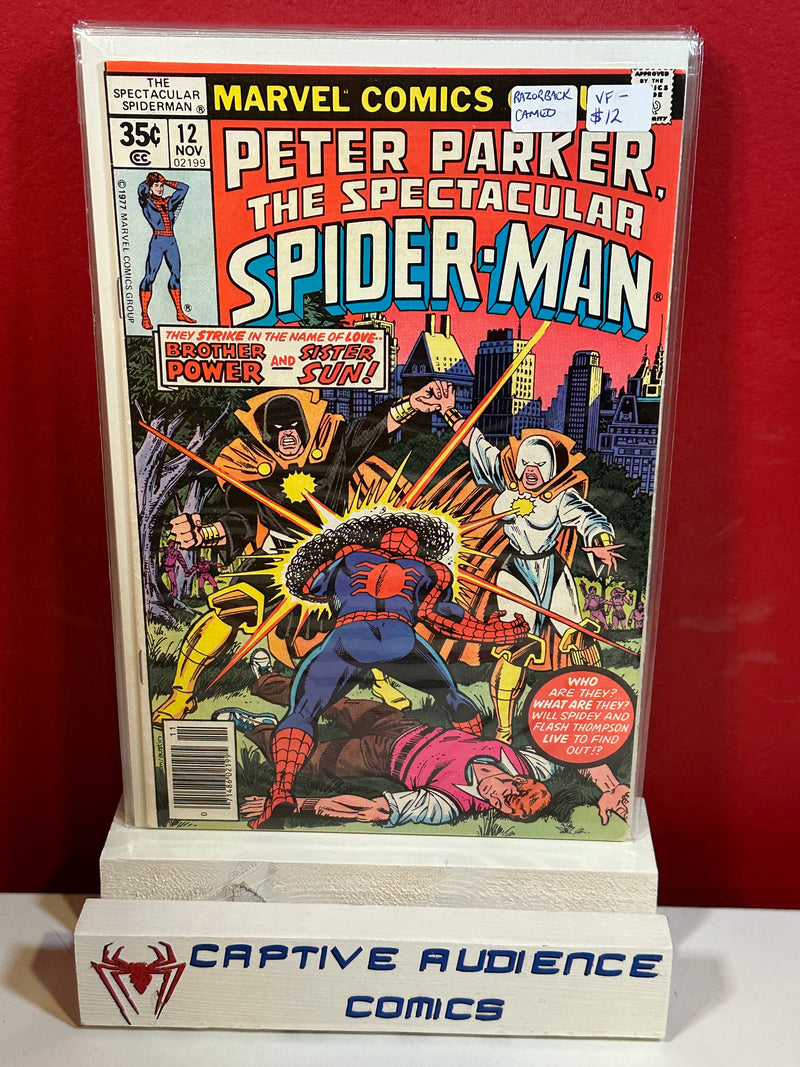 Spectacular Spider-Man, The Vol. 1 #12 - 1st Razorback Cameo - VF-