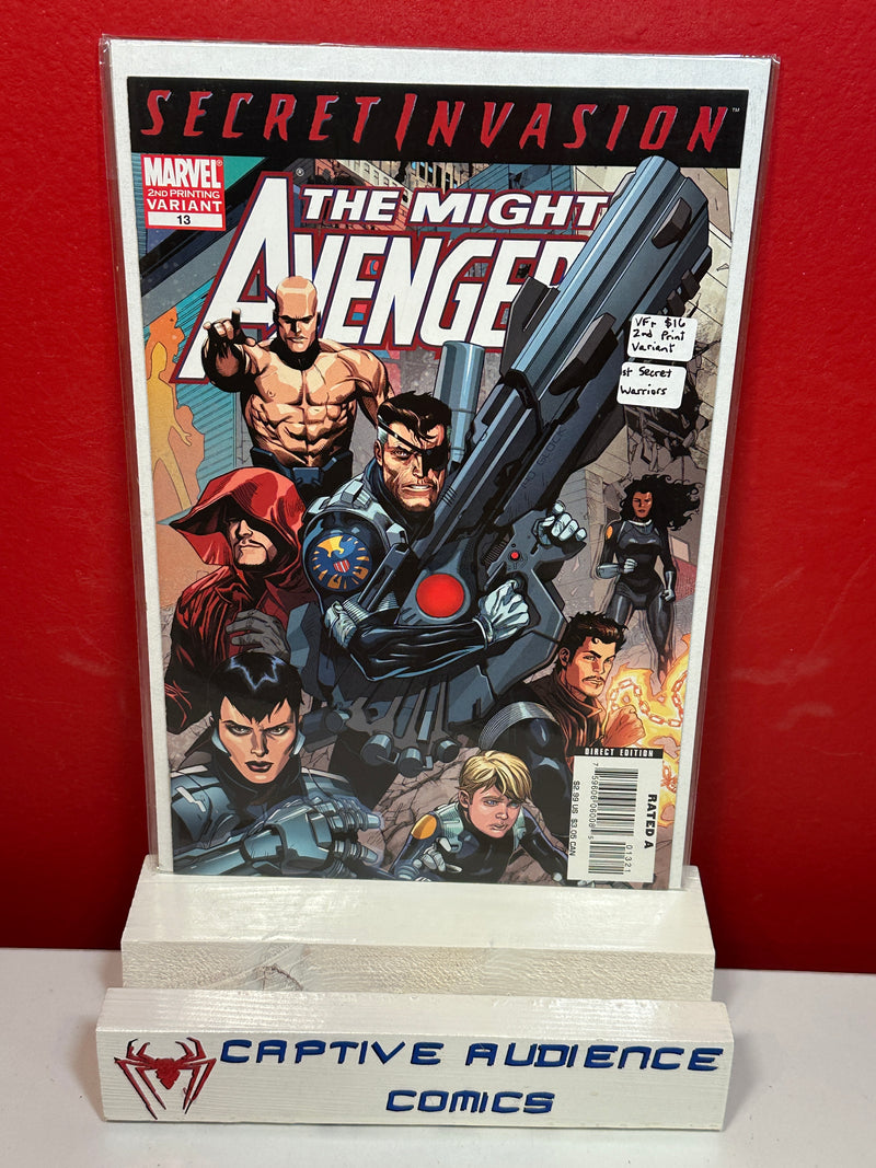 Mighty Avengers, Vol. 1 #13 - 2nd Print Variant - 1st Secret Warriors - VF+