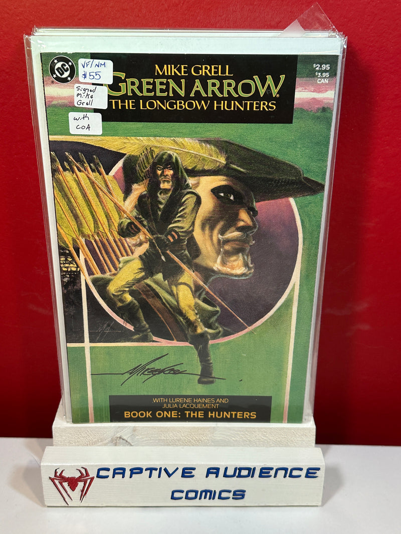 Green Arrow: The Longbow Hunters - Signed Mike Grell - VF/NM